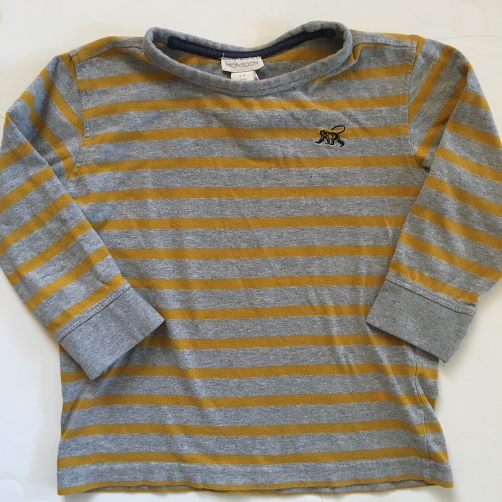 Monsoon mustard Striped Shirt